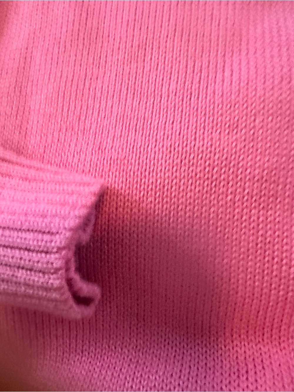 Simply Southern Hot Pink Crewneck Sweater with American Flag Knit - Picture 7 of 8